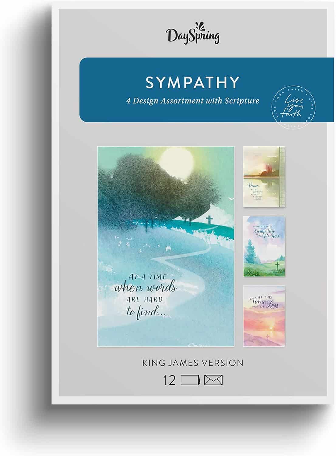 Sympathy Card: Watercolor Crosses