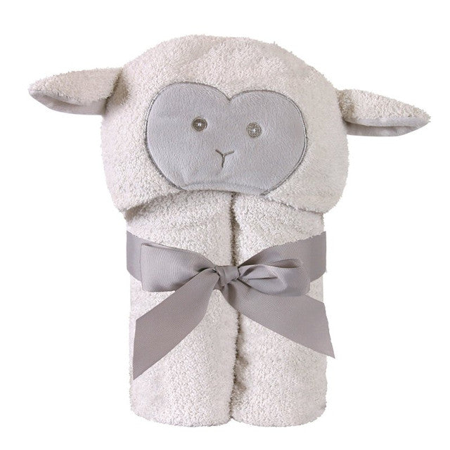 Hooded Terry Plush Lamb Towel