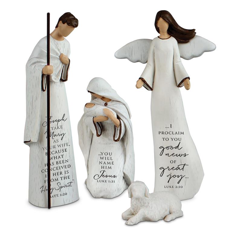 Nativity Savior Is Born Holy Family 4Pc