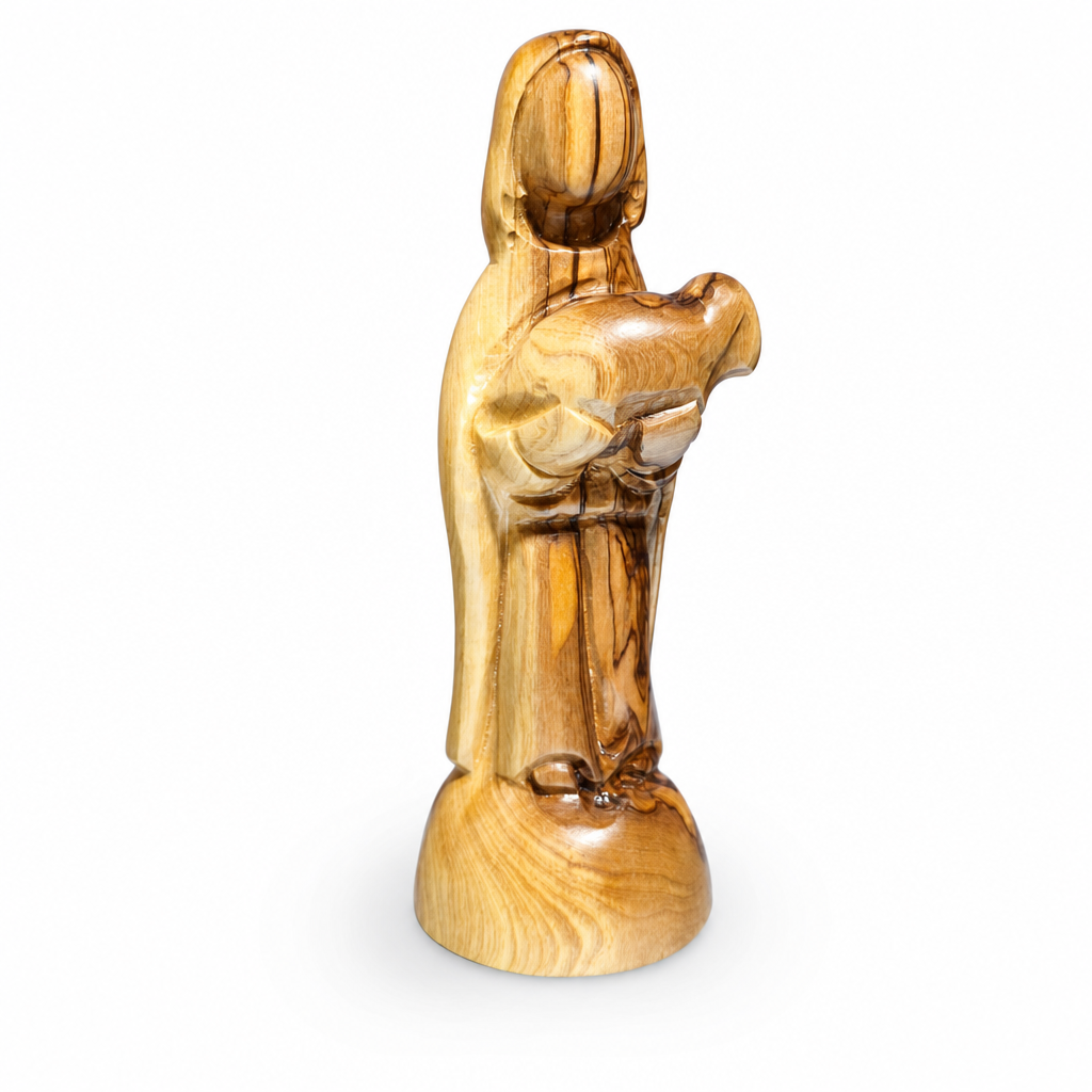 Lord Is My Shepherd Olivewood Figurine – 5.5″
