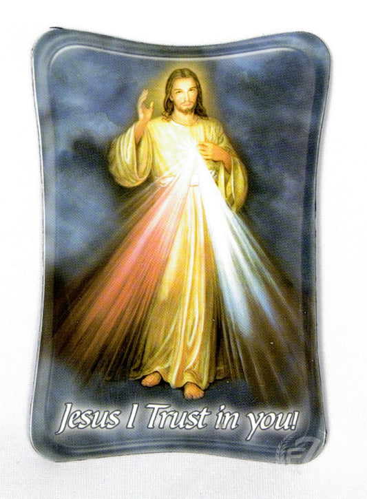 Divine Mercy Plaque (Made in Italy), 4"