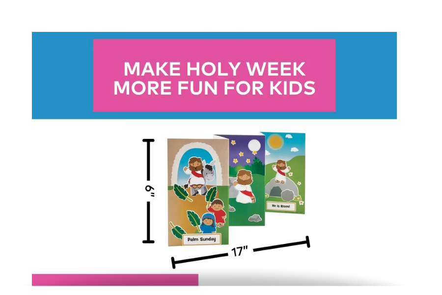 Holy Week Fold Out Sticker Scene