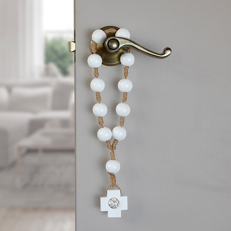 Guardian Angel Door Knob Rosary