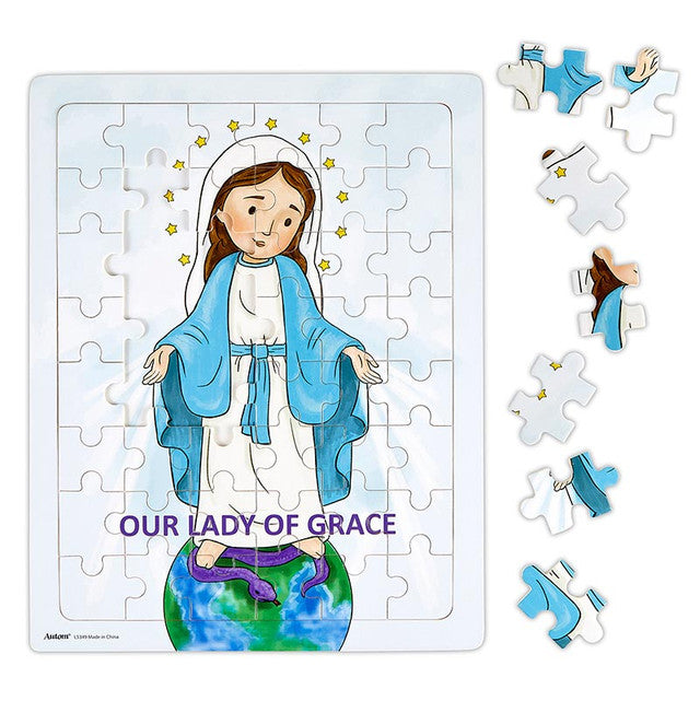 Mini Saints Blessed Mother 48-Piece Tray Puzzle
