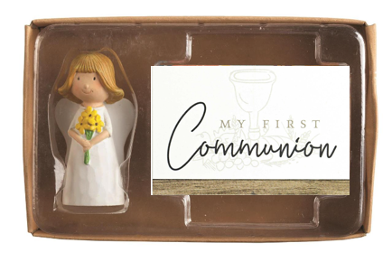 First Communion Angel Gift Set/Prayer Card