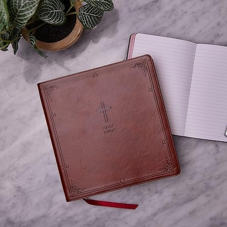 NABRE Large Print Catholic Bible - Brown Leathersoft