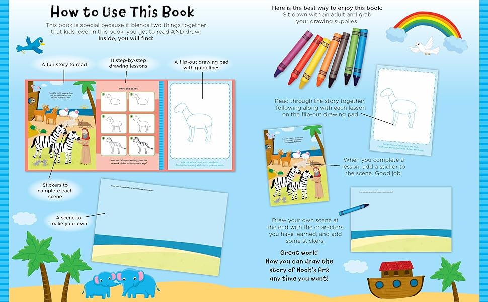 Noah's Ark (Watch Me Read and Draw)