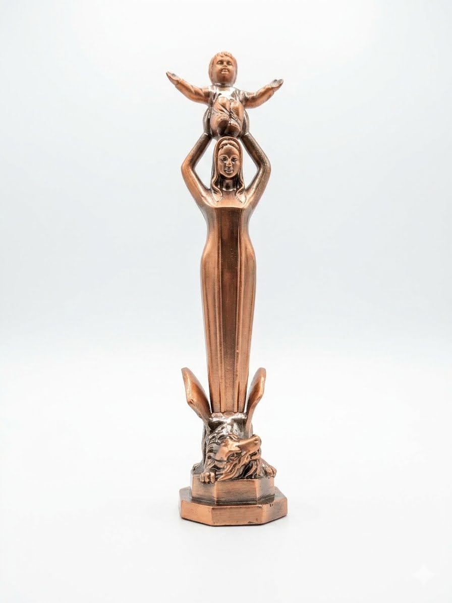 Our Lady of Sheshan Statue, Bronze Finish, 5.5"