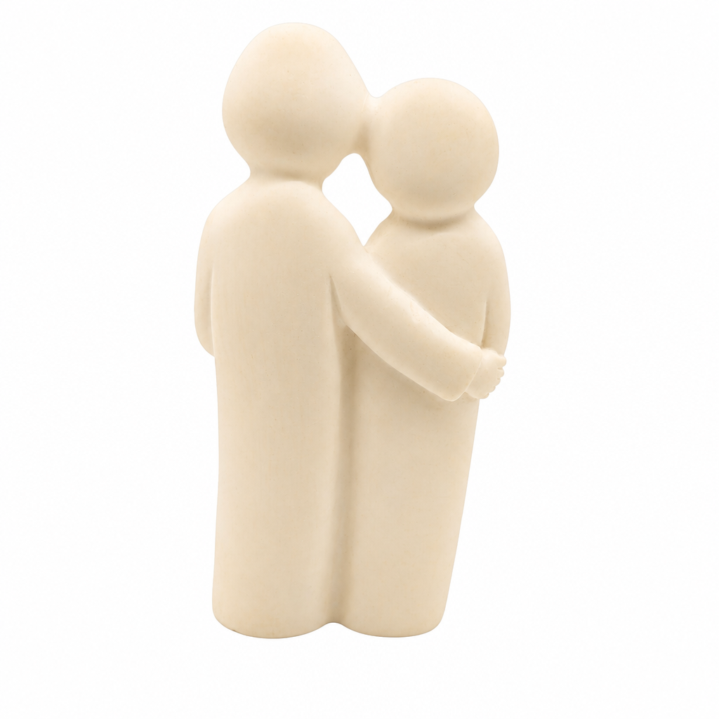 Small Holy Family Statue (White), 5"