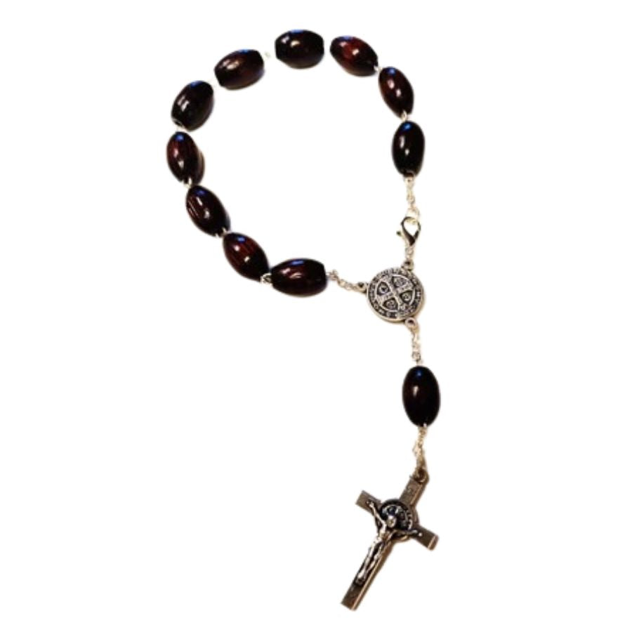 Auto Rosary: St Benedict Decade Rosary Black (Italy)