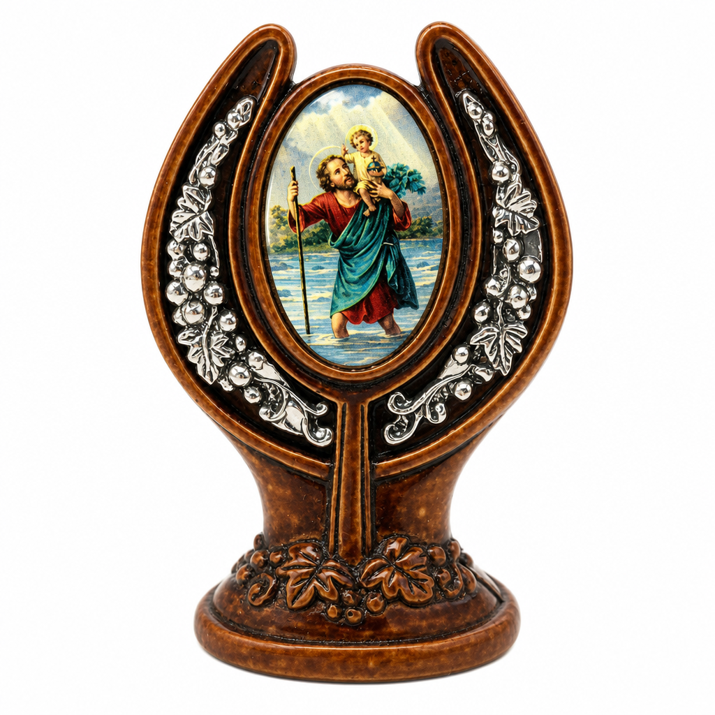 St. Christopher Desktop Stand – 3" H