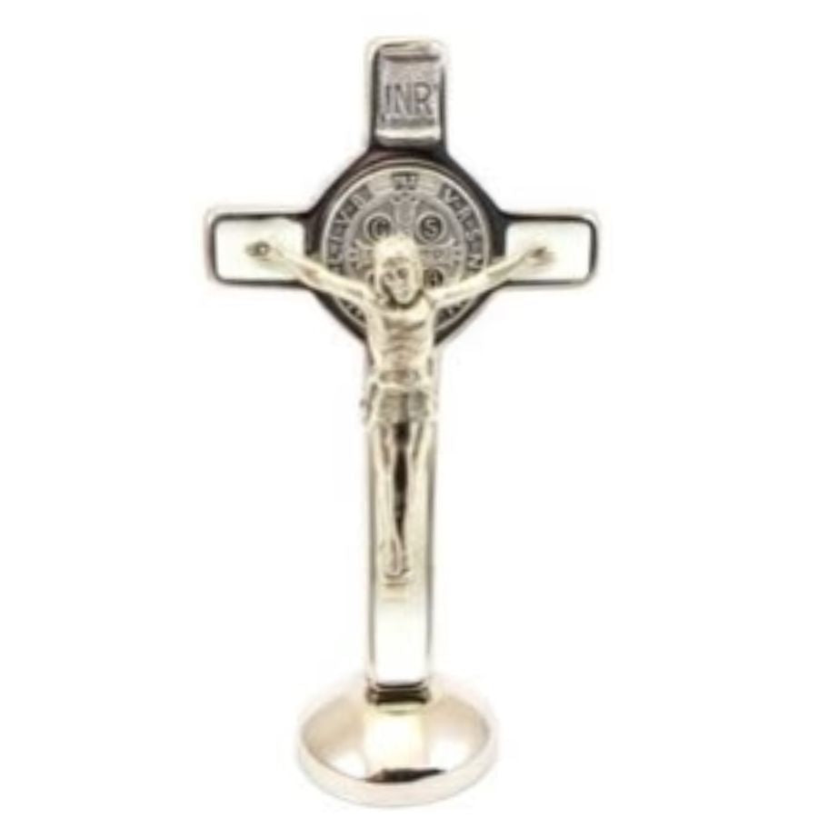 St. Benedict Standing Crucifix (Luminous) 3"