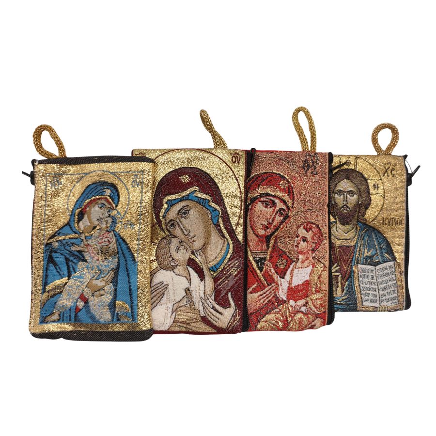 Tapestry Icon Rosary Pouch (3" x 4.5")