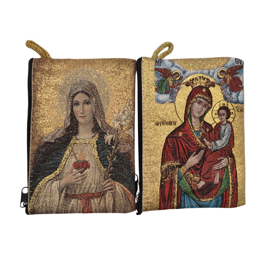 Tapestry Icon Rosary Pouch (4" x 5.75")