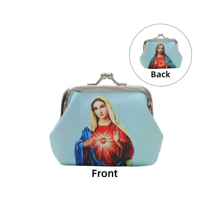 Sacred Hearts Rosary Pouch