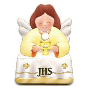First Communion Angel Magnetic Plaque (Made in Italy)