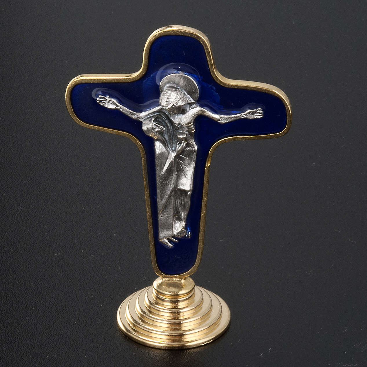 Sorrowful Mother Passion Crucifix, 3.75" (Gold Accent) Made in Italy