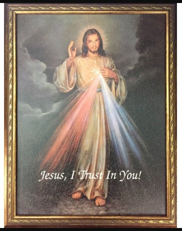 Divine Mercy Framed Print 18"