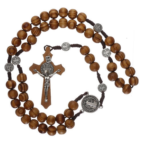 St Benedict Rosary (Brown)