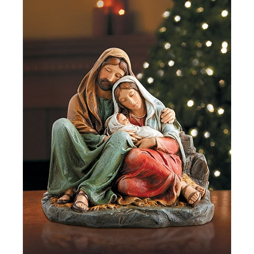 Resting Holy Family Nativity Statue