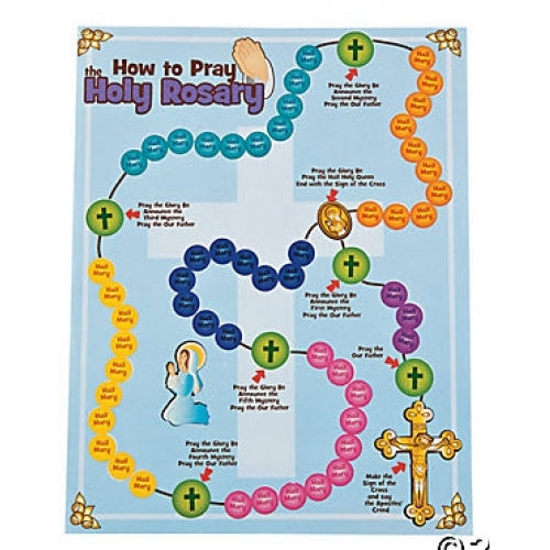 Pray the Rosary Sticker Scene