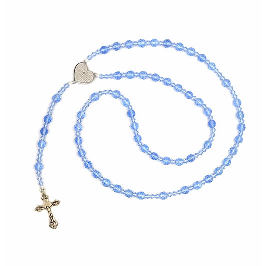 Crystal Rosary - Baby Blue