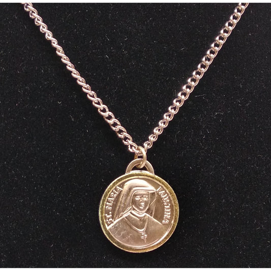 Faustina Medal with 20" Chain