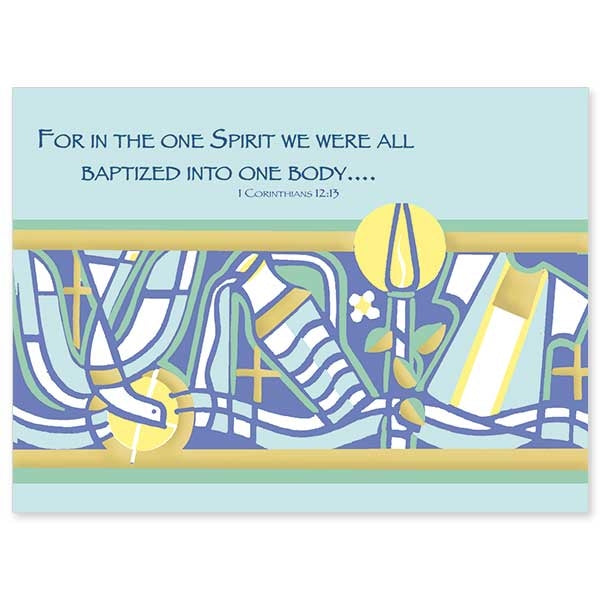 Baptism Card: For in the One in Spirit All Baptized