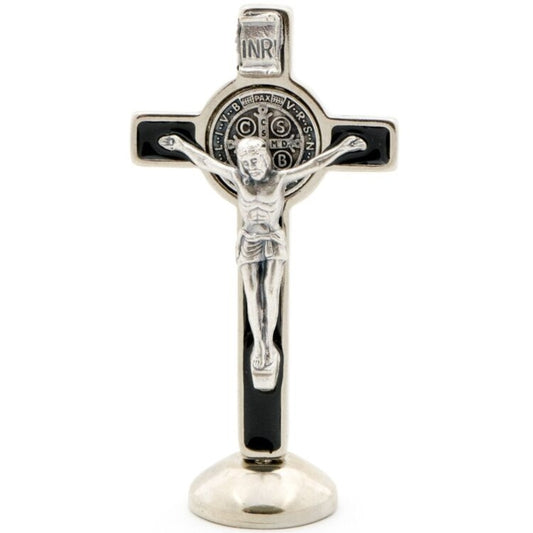 St. Benedict Standing Crucifix (Black) 3"