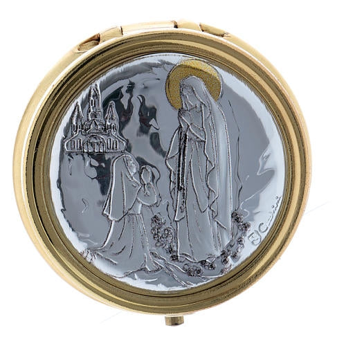 Pyx: Our Lady of Lourdes Apparition (Made in Italy)