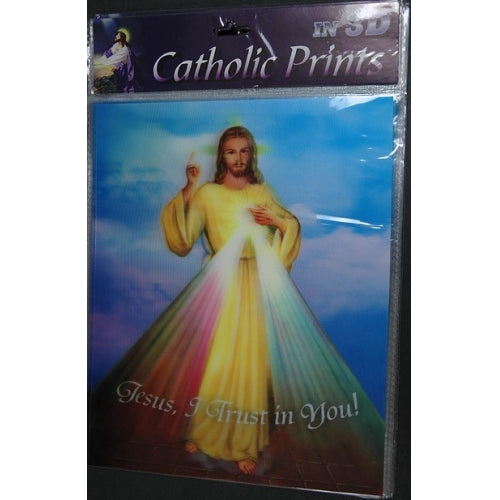 Divine Mercy 3D Art Print (12/pack)