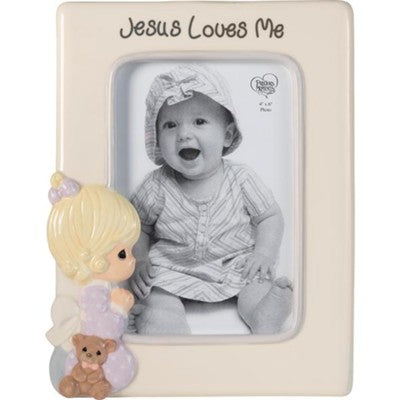 Jesus Loves Me, Praying Girl, Photo Frame