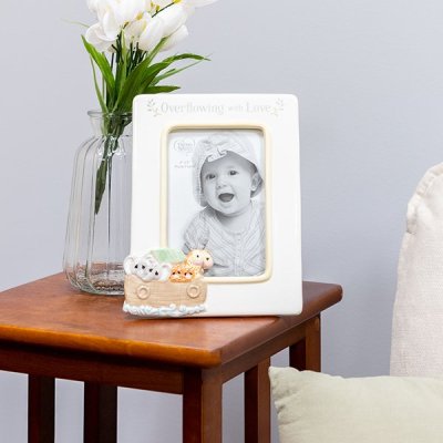 Photo Frame: Overflowing with Love Noah Ark, 8.25"