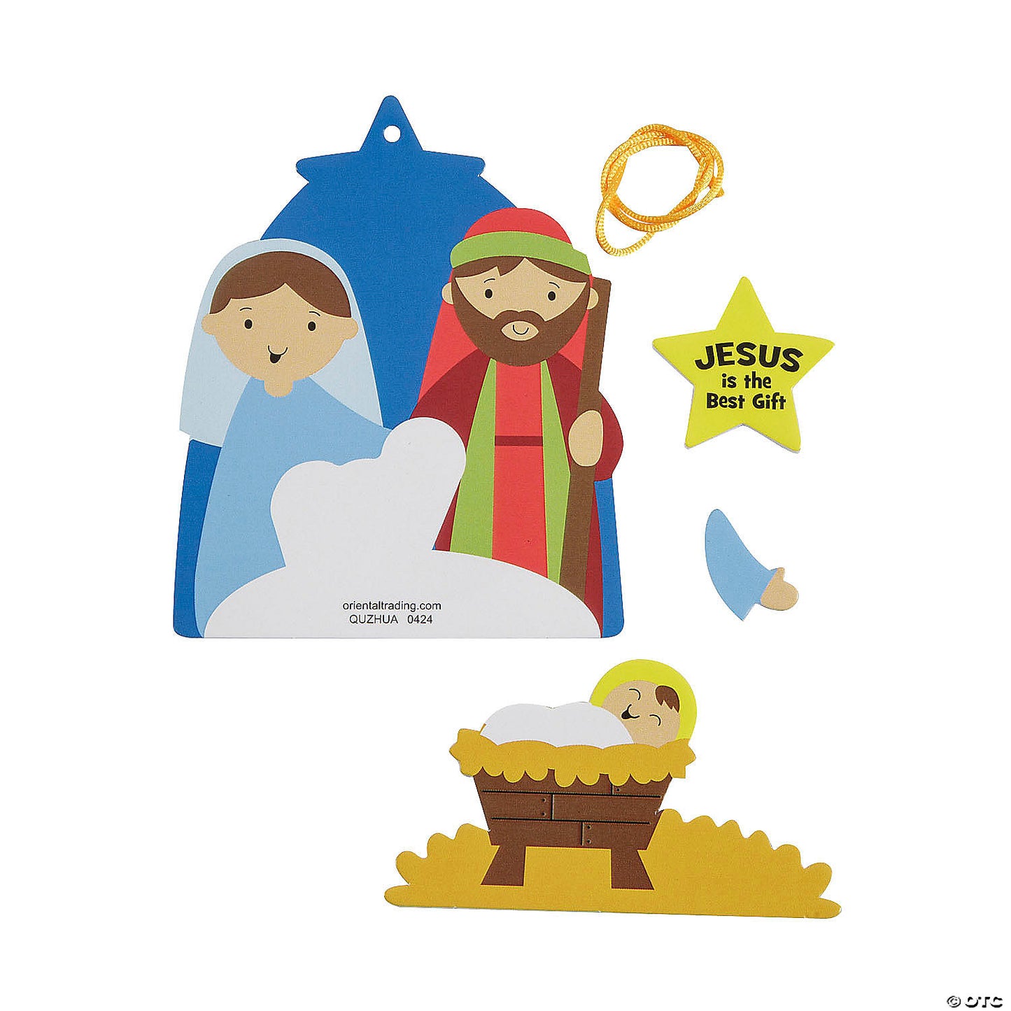 Jesus is the Best Gift Christmas Ornament Craft Kit