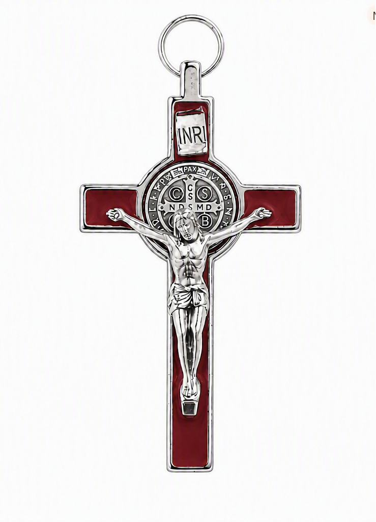 St. Benedict Crucifix (Red), 3"