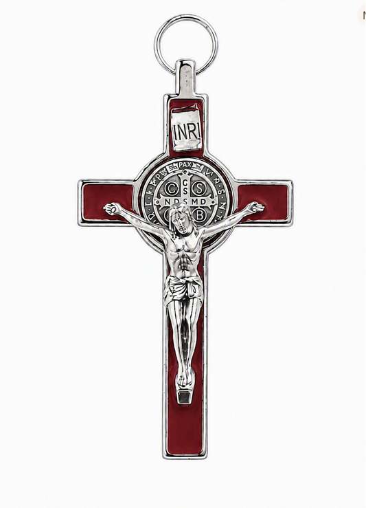 St. Benedict Crucifix (Red), 3"