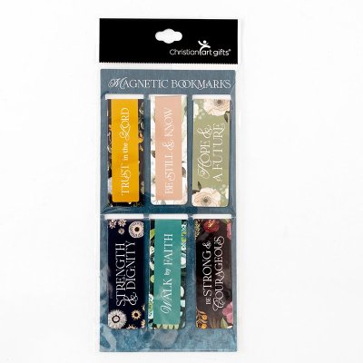 Magnetic Bookmark - Warm Floral (6/pack)