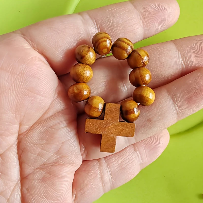 Wood Rosary Ring