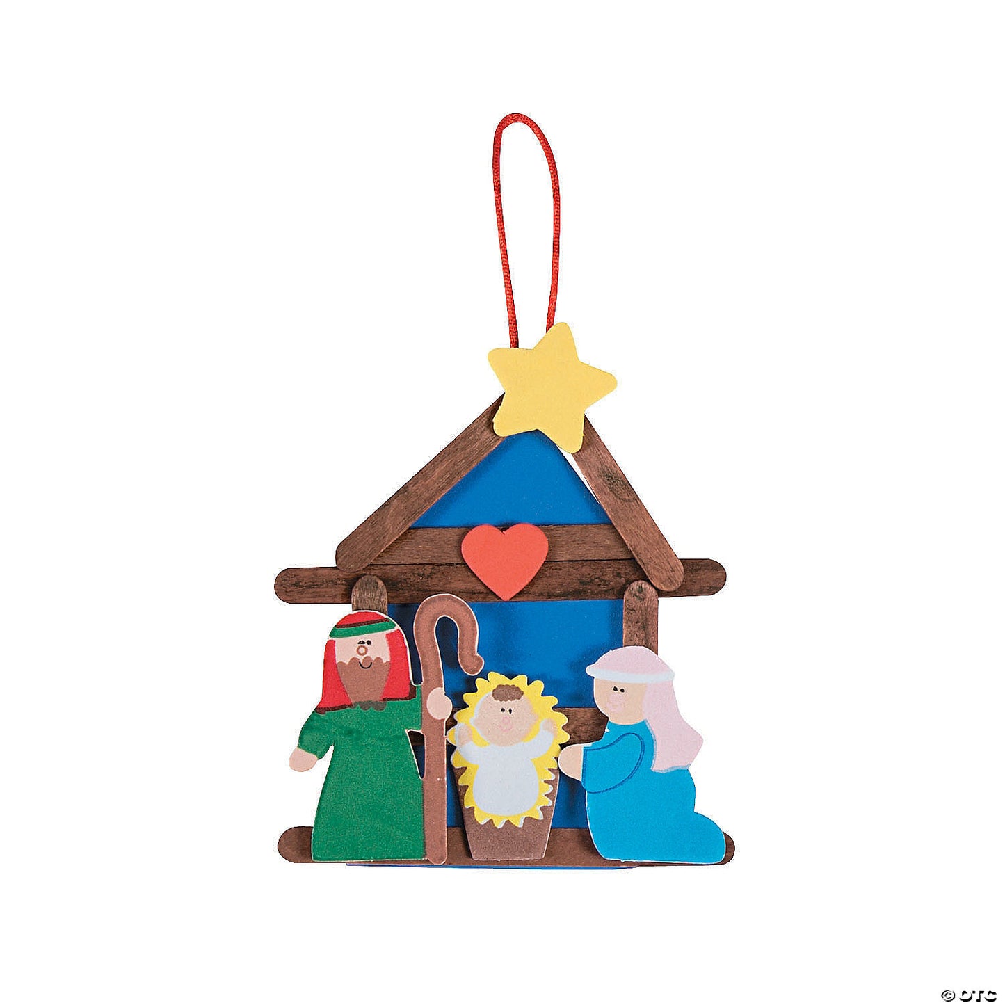 Nativity Craft Stick Christmas Ornament Craft Kit