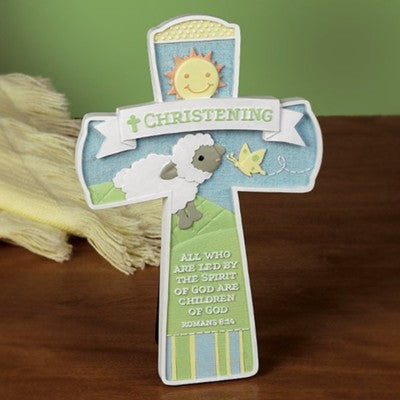 Baptism Cross with Lamb