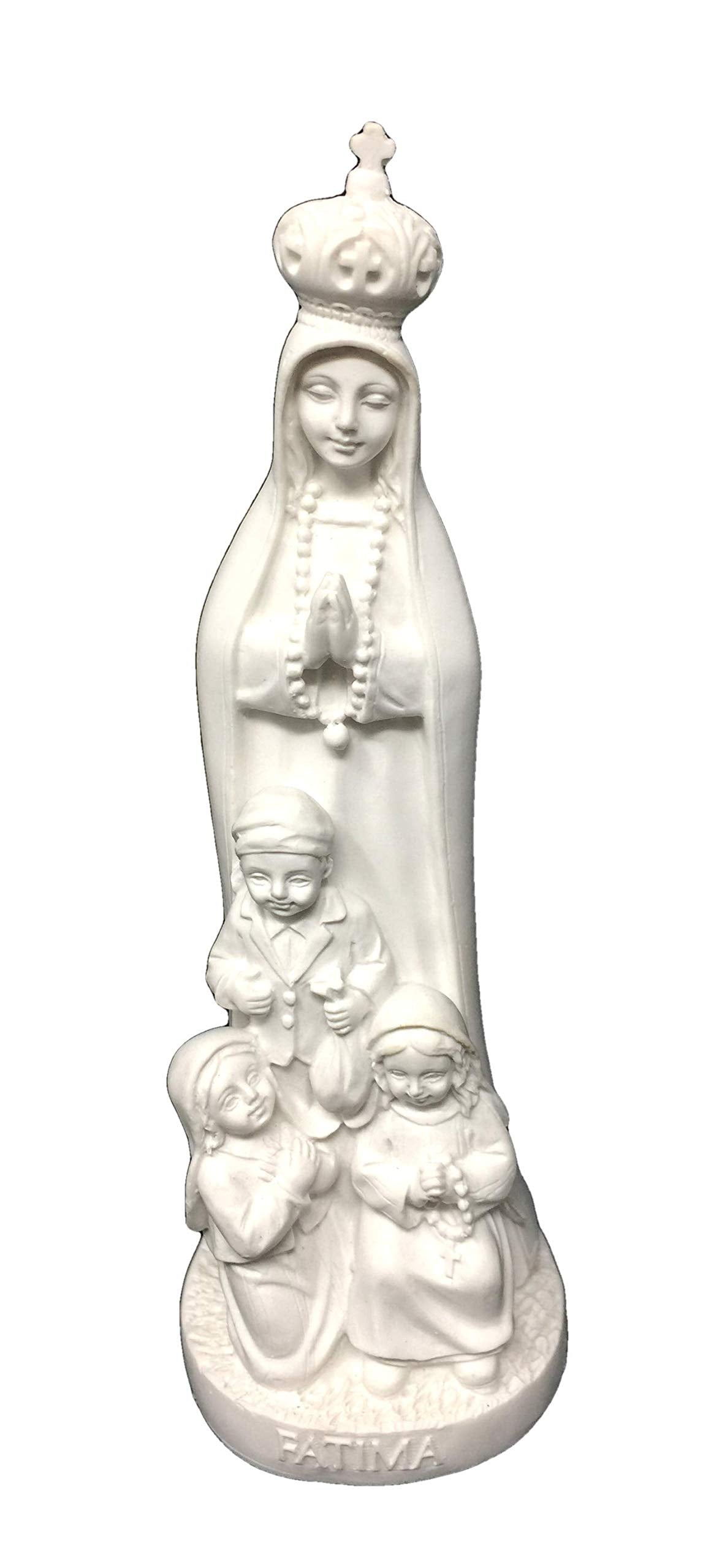 Our Lady of Fatima with Children Statue, 7.75"