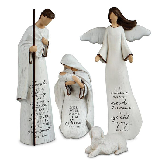 Nativity Savior Is Born Holy Family 4Pc