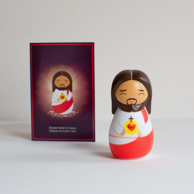 Shining Light Doll -  Sacred Heart Jesus, 3.5"