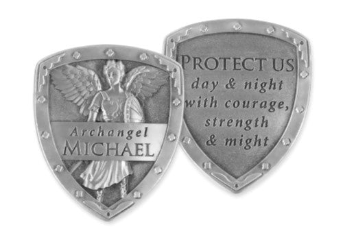 Visor Clip - Archangel Michael Shield and Sword