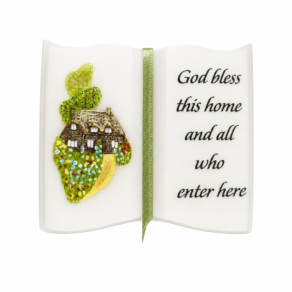 God Bless This Home Desktop Plaque, 2" h