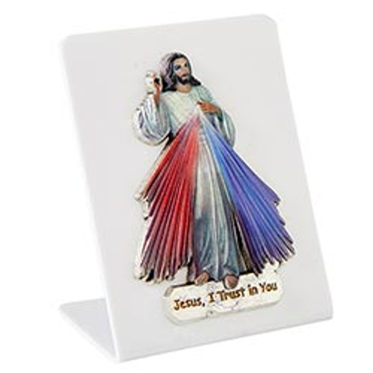 Divine Mercy Desk Plaque, 3.25"