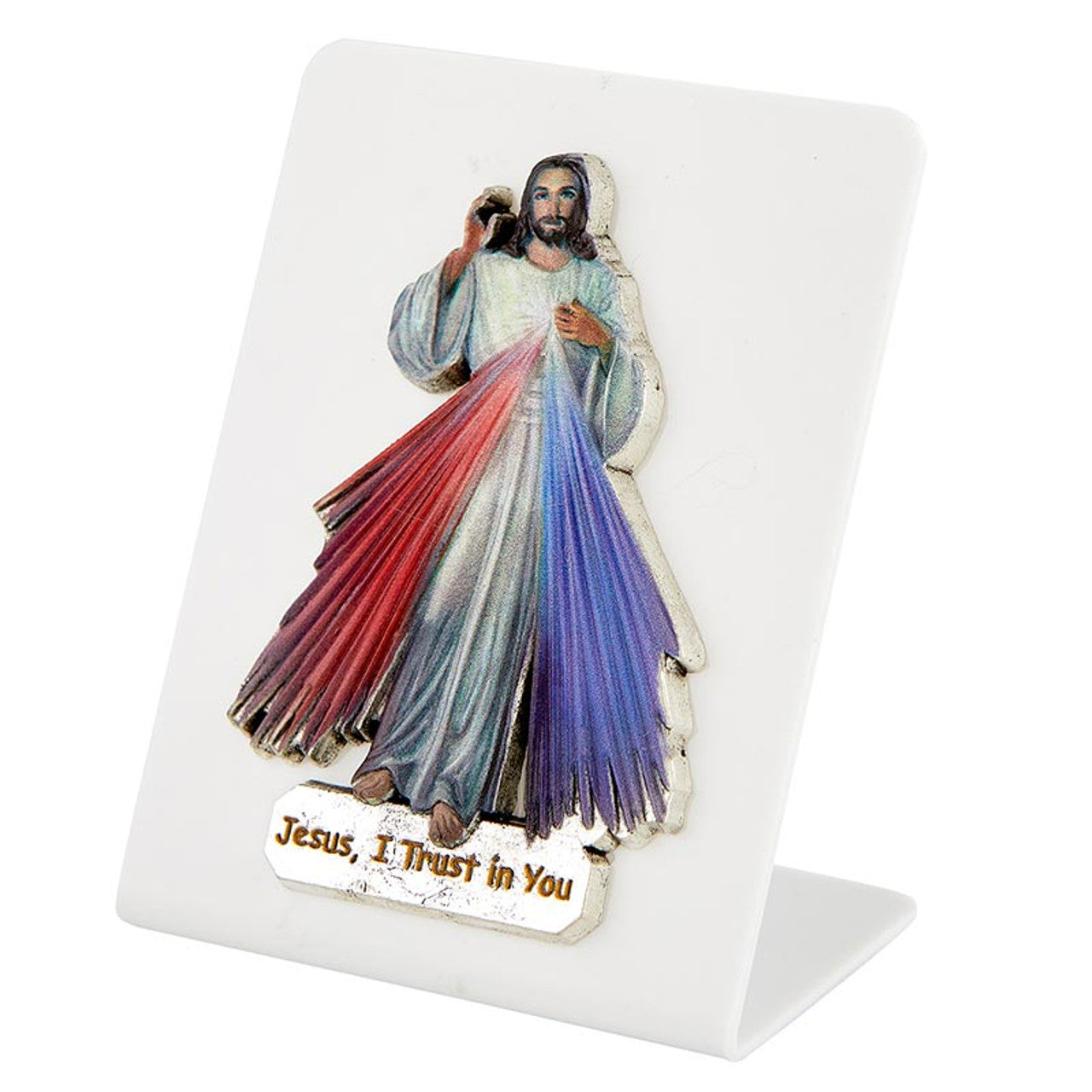 Divine Mercy Desk Plaque, 3.25"