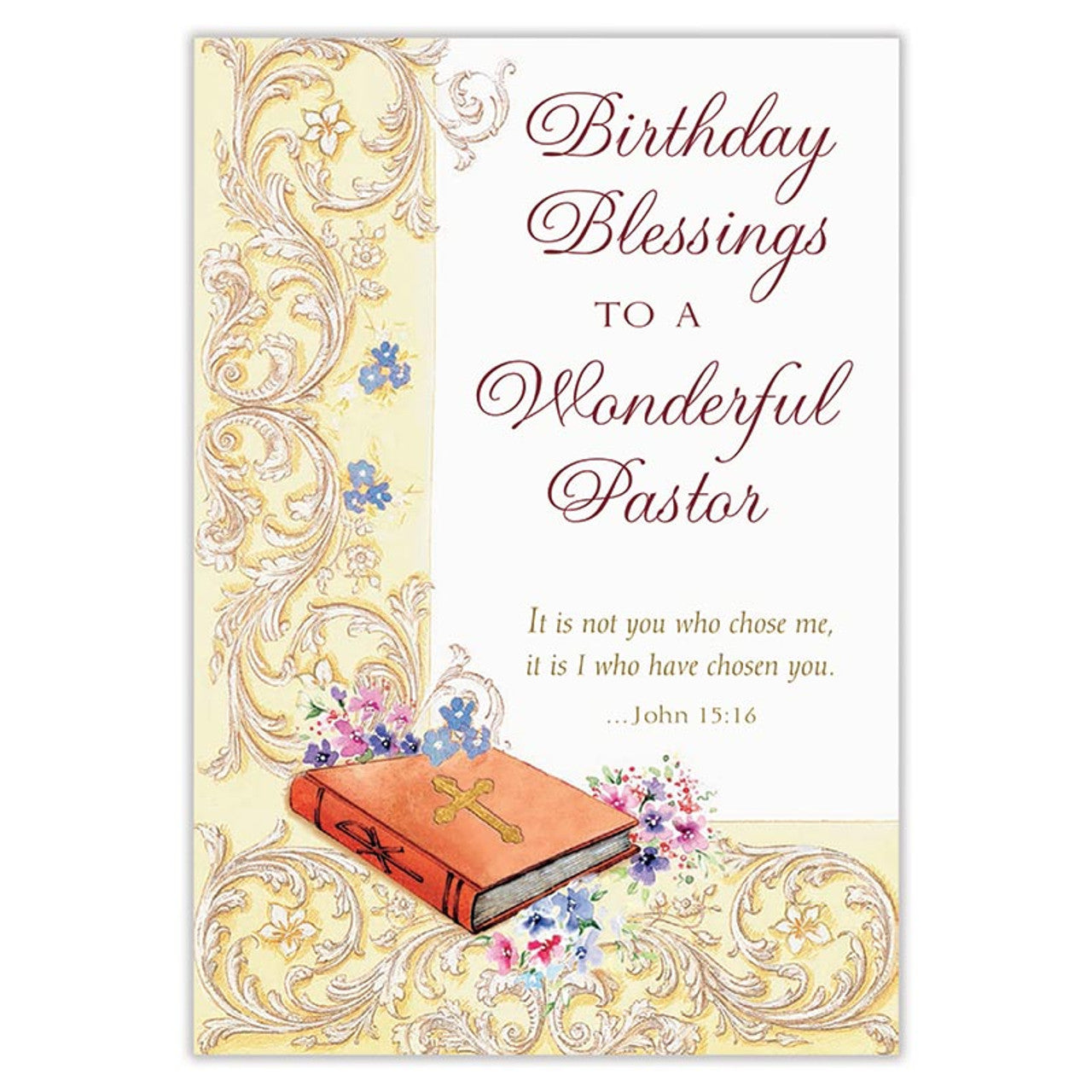 Birthday Blessings for Pastor Birthday Card