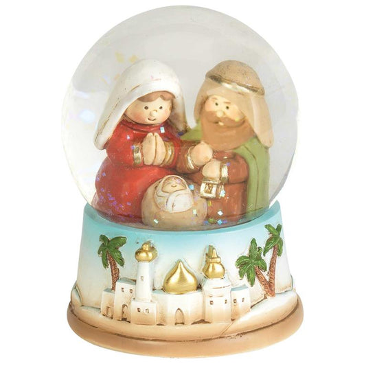 Holy Family Water Globe, 3.5"