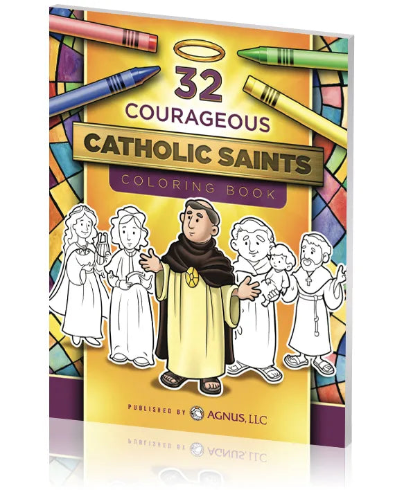 32 Courageous Catholic Saints Coloring Book